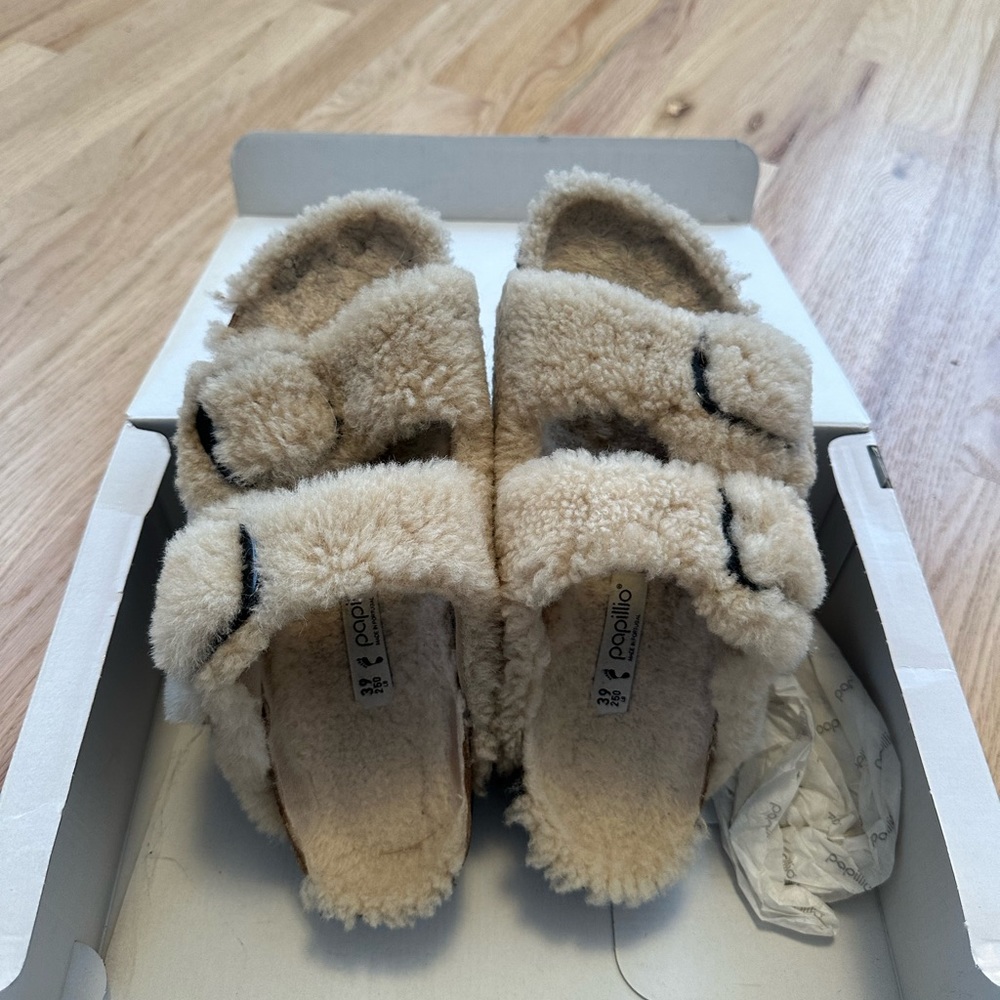 Arizona Teddy Shearling Birkenstocks